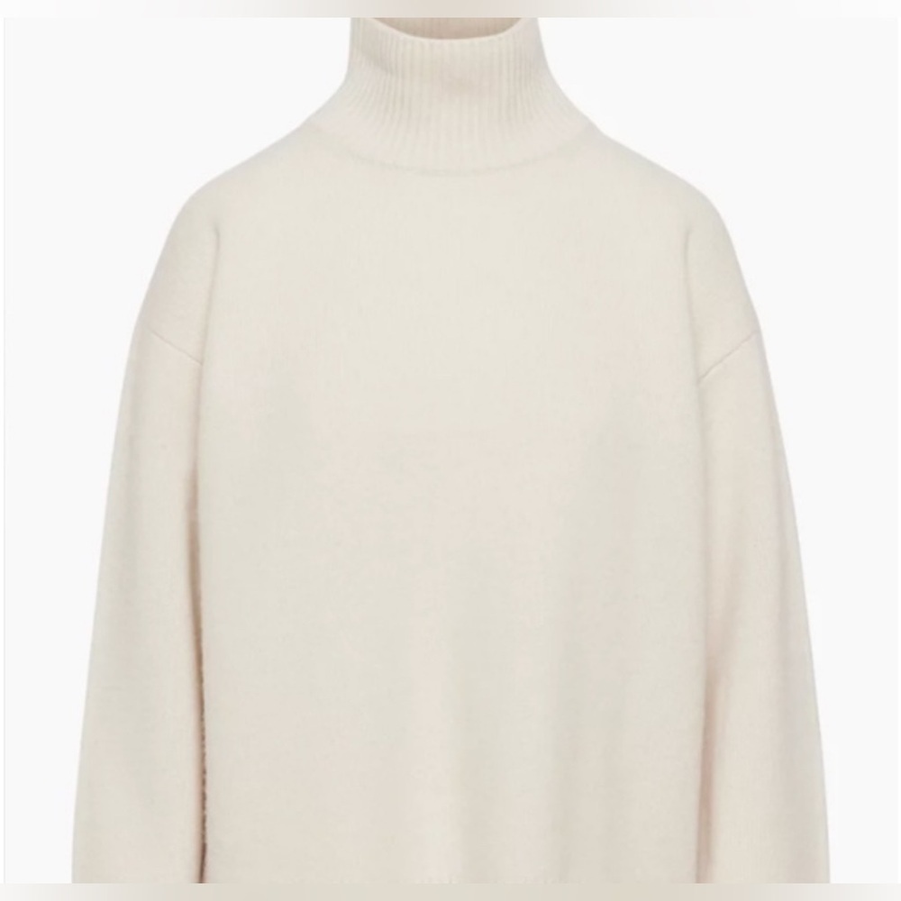 Aritzia The Group Babaton Crema Cashmere Turtleneck